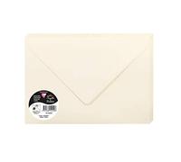 Clairefontaine 5442C Pack of 20 Gummed Envelopes Format C5 16,2x22,9cm 120gsm Colour Cream Invitation Events Correspondence Pollen Range Premium Smooth Paper