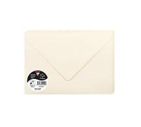 Clairefontaine 5442C Pack of 20 Gummed Envelopes Format C5 16,2x22,9cm 120gsm Colour Cream Invitation Events Correspondence Pollen Range Premium Smooth Paper