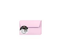 Clairefontaine 5531C Pack of 20 Self-Adhesive Envelopes Format 9x14cm 120g/m² Dragée Pink Invitation Events Correspondence Pollen Range Premium Smooth Paper