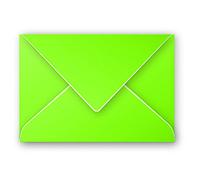 Clairefontaine - Ref 5540C - Pollen Envelopes (Pack of 20) - 75 x 100mm Sized, 120gsm Paper, Gummed Seal, Inkjet & Laser Printer Compatible, Acid Free - Intensive Green