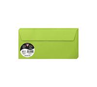 Clairefontaine - Ref 5545C - Pollen Adhesive Envelopes (Pack of 20) - DL Sized, 120gsm Paper, Printer-Compatible, Acid Free, Adhesive Strip for Easy Seal - Intensive Green
