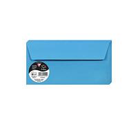 Clairefontaine 5555C Pack of 20 Self-Adhesive Envelopes DL 11x22cm 120gsm Intensive Blue Invitation Events Correspondence Pollen Range Premium Smooth Paper