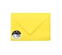 Clairefontaine 5562C Pack of 20 Gummed Envelopes Format C5 16,2x22,9cm 120gsm Intensive Yellow Invitation Events Correspondence Pollen Range Premium Paper