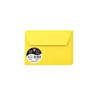 Clairefontaine 5566C Pack of 20 Self-Adhesive Envelopes C6 11,4x16,2cm 120gsm Intensive Yellow Invitation Event Correspondence Pollen Range Premium Paper