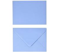 Clairefontaine - Ref 55722C - Pollen Envelopes (Pack of 20) - C5 Sized, 120gsm Paper, Gummed Seal, Inkjet & Laser Printer Compatible, Acid Free - Lavender Blue