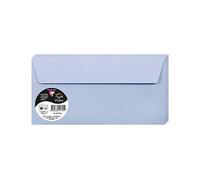 Clairefontaine - Ref 55725C - Pollen Adhesive Envelopes (Pack of 20) - DL Sized, 120gsm Paper, Printer-Compatible, Acid Free, Adhesive Strip for Easy Seal - Lavender Blue