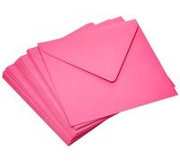Clairefontaine 5578C Pack of 20 Gummed Envelopes Square Format 14x14cm 120g/m² Intensive Pink Invitation Event Correspondence Pollen Range Premium Paper
