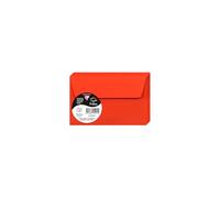 Clairefontaine 55991C Pack of 20 Self-Adhesive Envelopes Format 9x14cm 120g/m² Coral Red Invitation Events Correspondence Pollen Range Premium Smooth Paper