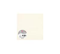 Clairefontaine 56090C - Pack of 25 Single Cards - Square Format 16x16cm - 210g/m² - Natural White Color - Invitation Paper for Events and Correspondence - Pollen Range - Premium Paper