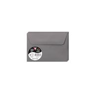 Clairefontaine 5636C Pack of 20 Self-Adhesive Envelopes C6 11,4x16,2cm 120g Dark Grey Invitation Events Correspondence Pollen Range Premium Smooth Paper
