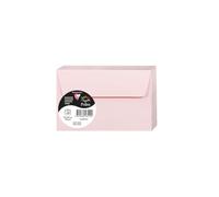 Clairefontaine 5651C Pack of 20 Self-Adhesive Envelopes Format 9x14cm 120g/m² Pink Invitation Events and Correspondence - Range Pollen - Premium Smooth Paper