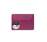 Clairefontaine 5766C Pack of 20 Self-Adhesive Envelopes C6 11,4x16,2cm 120g colour Raspberry Invitation Events Correspondence Pollen Range Premium Smooth Paper