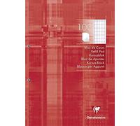 Clairefontaine - Ref 5813C - Punched Refill Glued Pad (Pack of 100 Sheets) - A4 (210 x 297mm) in Size, 4/8 Squared Rulings, 90gsm Brushed Vellum Paper