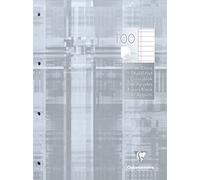 Clairefontaine - Ref 5814C - Punched Refill Pad (Pack of 100 Sheets) - A4 (210 x 297mm) in Size, Lined Rulings with Margin, 90gsm Paper, 2-Hole Punched