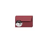 Clairefontaine 5881C Pack of 20 Self-Adhesive Envelopes Format 9x14cm 120g/m² Colour Burgundy Invitation Event Correspondence Range Pollen Premium Smooth Paper