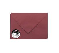 Clairefontaine 5882C Pack of 20 Gummed Envelopes C5 16,2x22,9cm 120gsm Colour Burgundy Invitation Events Correspondence Pollen Range Premium Smooth Paper