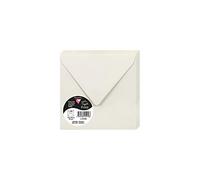Clairefontaine 5958C Pack of 20 Gummed Envelopes Square Format 14x14cm 120g/m² Pearl Grey Invitation Event Correspondence Range Pollen - Premium Smooth Paper