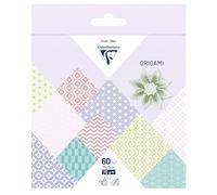 Clairefontaine 60 Sheets Origami Paper 70 g/m² Princtemps Collection 15 x 15 cm 30 Assorted Colours (2 Sheets per Design) Creative Leisure for Adults and Children