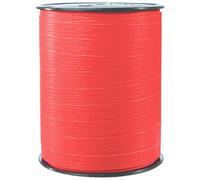 Clairefontaine 601506C - One Roll of Matte Ribbon - Dimensions: 250 m x 10 mm - Colour: Red - Decorative gift ribbon - DIY - Gift wrapping Accessories
