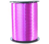 Clairefontaine 601703C - One Roll of Smooth Ribbon - Dimensions: 500mx0,7 cm - Colour: Rose Cyclamen - Decorative gift ribbon, DIY, Gift wrapping accessory