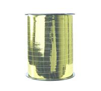 Clairefontaine 602075C - One Roll of Metallic Ribbon - Dimensions: 250 m x 7 mm - Colour: Gold - Decorative gift ribbon - DIY - Gift Wrapping Accessory
