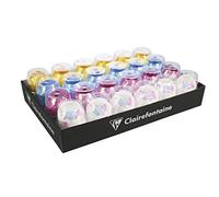 Clairefontaine 612696C - One Tray of 24 Metallic Ribbon Eggs - Gift Wrapping Ribbon - Colour: Red - Dimensions: 10mx7mm - Accessories for Gift Wrapping