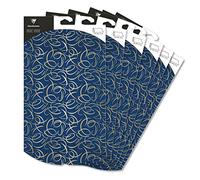 Clairefontaine 618008C - 6 Large Folding Gift Bags - 30 x 40 cm - Arabesque Design - Pillow Box - Gift Packaging, Arabesques