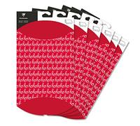 Clairefontaine 618013C - 6 Large Folding Gift Bags - 30x 40cm - Designs : Hohoho - Pillow box - Gift wrapping - Suitable for small gifts, books, games, etc