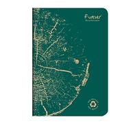 Clairefontaine 684861C - FOREVER premium quilted notebook 14.8x21cm 90g recycled 96p lined pine green