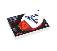 Clairefontaine 6851C DCP Premium Printer Paper for Colour-Intensive Image Printing, DIN A4, 21 x 29.7 cm, 170 g, 1 Ream of 250 Sheets, Glossy White Painted