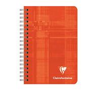 Clairefontaine 68592C - Set of 10 Spiral Notebooks - Size: 9 x 14 cm - 100 Small Squares Pages - White Paper 90 g - Laminated Card Cover - Random Colours