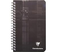 Clairefontaine 68600C - One Spiral Notebook - Dimensions: 11x17 cm - 180 Plain White Pages - 90 g White Vellum Paper - Laminated Card Cover - Random Colours