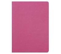 Clairefontaine 733002C Collection Age Bag A Red Stapled Notebook - A4 21x29.7 cm - 96 Plain White Pages - 90 g Paper - Glossy Leather Grain Card Cover