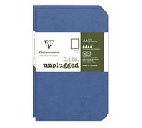 Clairefontaine 734184C - Age Bag DUO set of 2 stitched notebooks 9x14cm 96p plain blue