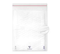 Clairefontaine 7358C - Pack of 10 White Padded Bubble Film Envelopes 350x470 mm - 90g/m² - Bubble Wrap