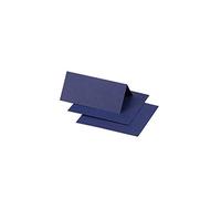 Clairefontaine - Ref 75068C - Pollen Place Card (Pack of 25 Sheets) - 85 x 40mm Sized, 210gsm Grained Card, Acid Free, Inkjet & Laser Printer Compatible - Night Blue