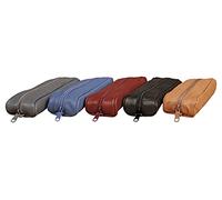 Clairefontaine 77012C - Collection Age Bag One Small Oval Genuine Lambskin Pencil Case - Dimensions: 18.5 x 5 x 3 cm - Random Colour - Manufactured in France