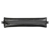 Clairefontaine 77037C - Age Bag Collection - One Flat Pencil Case in Genuine Black Lambskin Leather - Dimensions: 20 cm x 4.5 cm - Elastic to fit notebooks