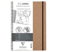 Clairefontaine 78343C Collection Age Bag MyNotes Notebook Tobacco - A4 21x29,7cm - 120 Detachable Pages DOT - White Paper 90g - Card Cover Leather Grain