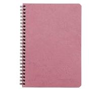 Clairefontaine 785326C Collection Age Bag Antique Pink Spiral Notebook - A5 14,8x21 cm - 100 Small Squared Pages - 90 g White Paper - Glossy Leather Card Cover