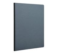 Clairefontaine 791465C Collection Age Bag - Grey Canvas Back Stitched Notebook - A4 21x29,7 cm - 192 Lined Pages - 90 g White Paper - Leather Card Cover