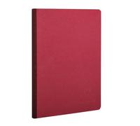 Clairefontaine 795422C Collection Age Bag - Stitched Notebook with Red Canvas Spine - A5 14,8x21 cm - 192 Small Square Pages - 90 g White Paper - Leather Cover