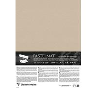 Clairefontaine 796015C - Laminated Paper Pastelmat - 5 Laminated Sheets Special Card for Dry Pastels - 24x32 cm 360g 1.8 mm - Sand