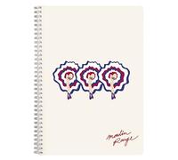 Clairefontaine 812435C - Moulin Rouge Spiral Notebook - A4 21x29,7cm 148 Lined Pages Margin White Paper 90g Moulin Rouge Collection - 2 Images, Random delivery