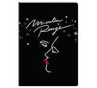 Clairefontaine 812437C - Moulin Rouge Softback Notebook A6 10.5x14.8cm 128 Plain Pages White Paper 90g - Moulin Rouge Collection - 4 Images, Random delivery
