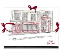 Clairefontaine 812441C - an Art Folder with 3 Ribbons for Closure Drawn Paris Motif 28 x 38cm - for A4 and 24 x 32 cm - Moulin Rouge - Moulin Rouge Collection