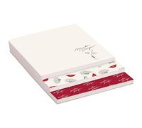 Clairefontaine 812443C - A Memo Pad of 90 Sheets, 30 Sheets per Size/Detachable Prints/Ivory Paper 90g / 3 Levels / 10x14x0,8cm - Moulin Rouge Collection