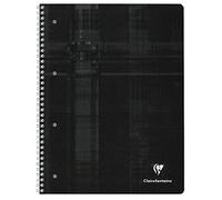 Clairefontaine 82510C A Perforated Spiral Notebook - A4+ 22.5x29.7 cm - 160 Plain White Detachable Pages - 90 g Paper - Laminated Card Cover Random Colour