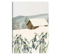 Clairefontaine 83490C - Un Carnet Cousu Motifs Perce-Neige/Jonquilles - A5 14,8x21 cm 64 Pages Lignées Papier Blanc 90g - Papier à Grain - Collection La Vie En Vosges - 3 visuels, livr. aléatoire
