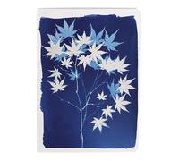 Clairefontaine 83502C - A Stitched Notebook with Floral/Cyanotype Pattern - A5 14.8x21cm 64 Lined Pages 90g - Grain Paper - Cyanotype Collection - Mixed